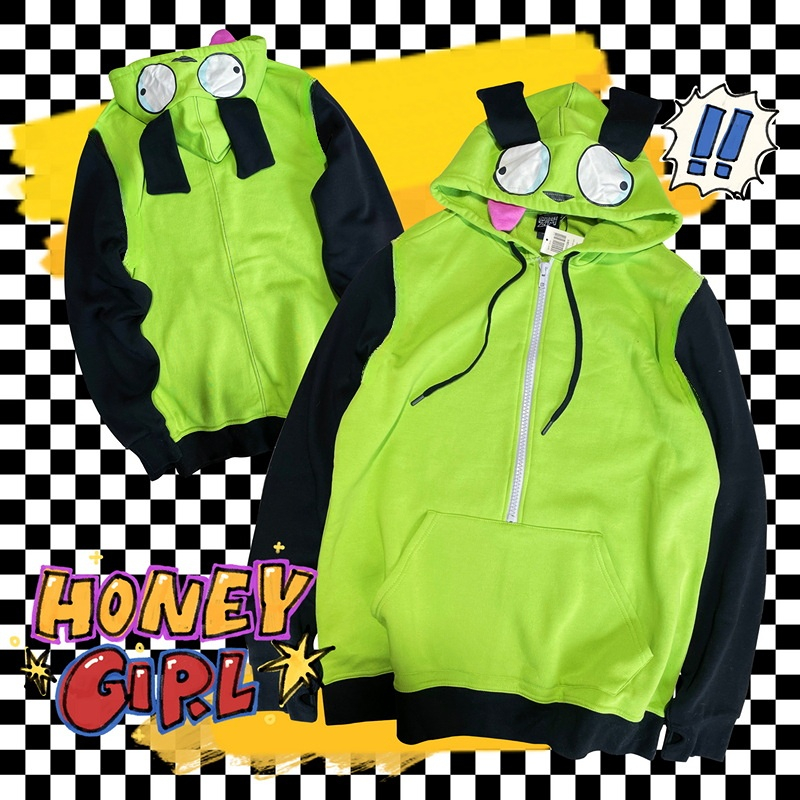 Embroidery Zip Up Hoodie - Anime Kẻ Xâm Lược ZIM Trang