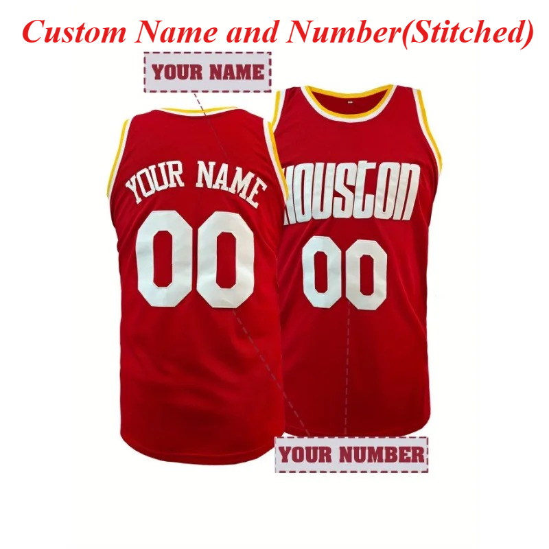Embroidery Name - Customized Name and Number Basketball Jersey,