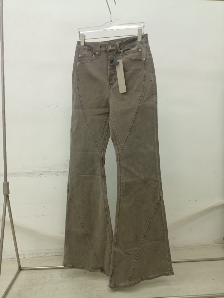 Embroidery On Jeans - Brand New Rick Sand Zipper Pocket
