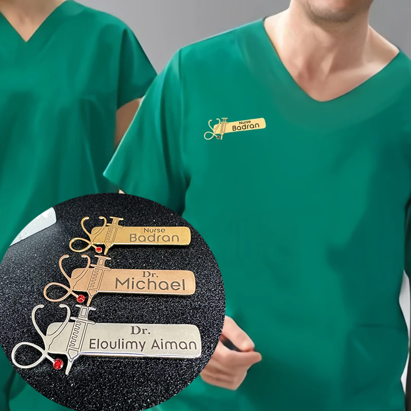 Embroidery Name - WLP Professional Brooch Pins for Doctor