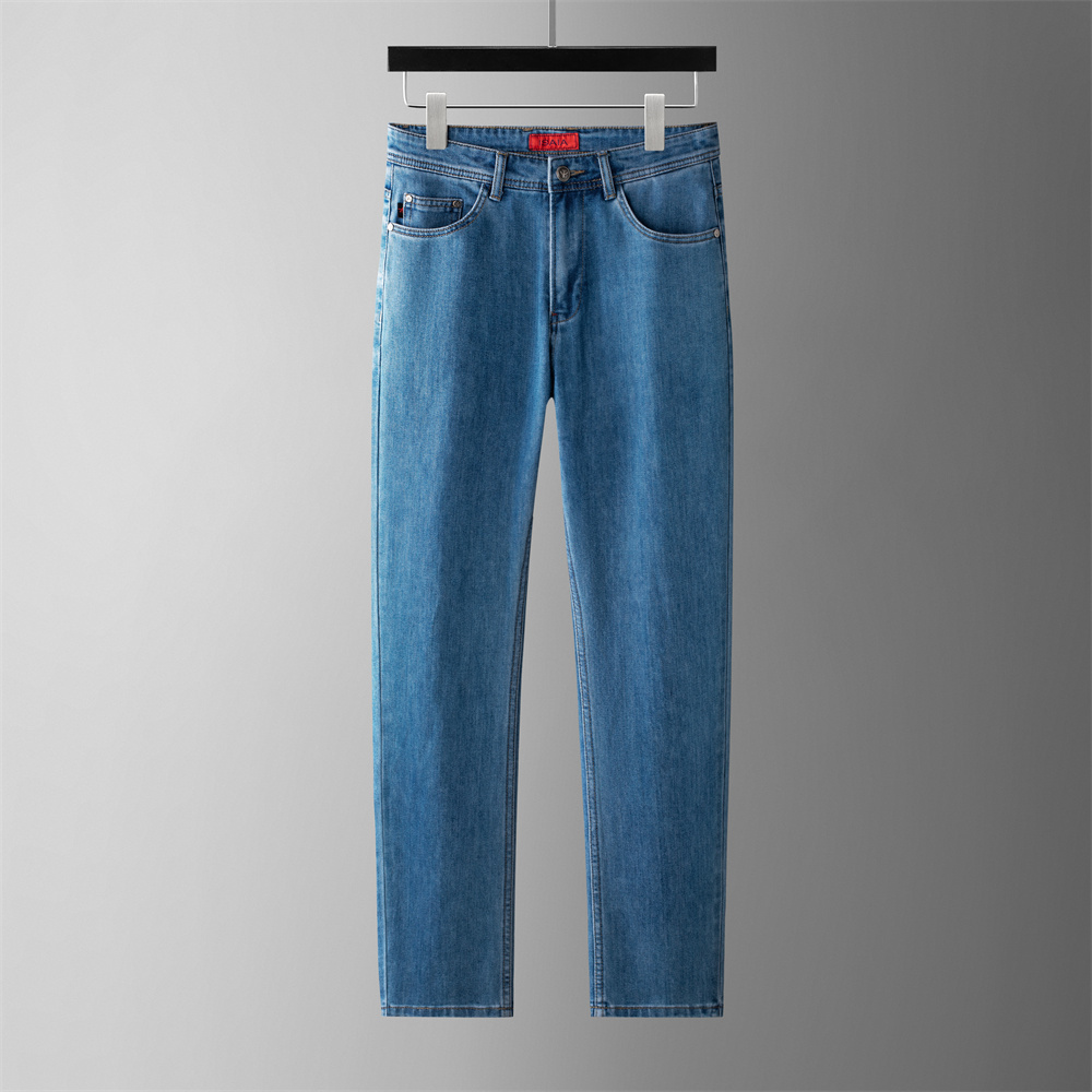 OECHSLI Jeans Thin Cotton Men  - đánh giá và giá Embroidery On Jeans