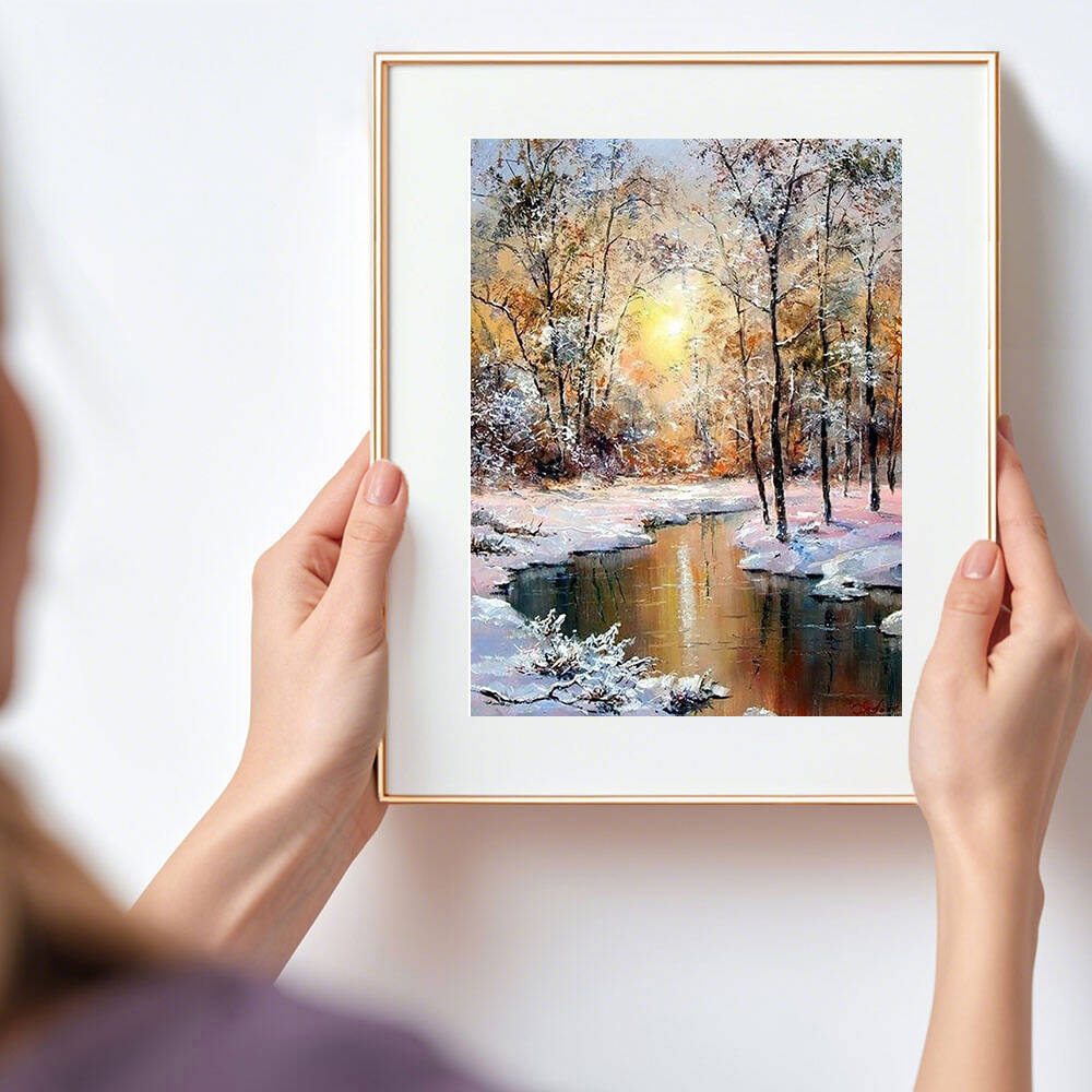HUACAN Diamond Painting Winter - đánh giá và giá Embroidery Xmas