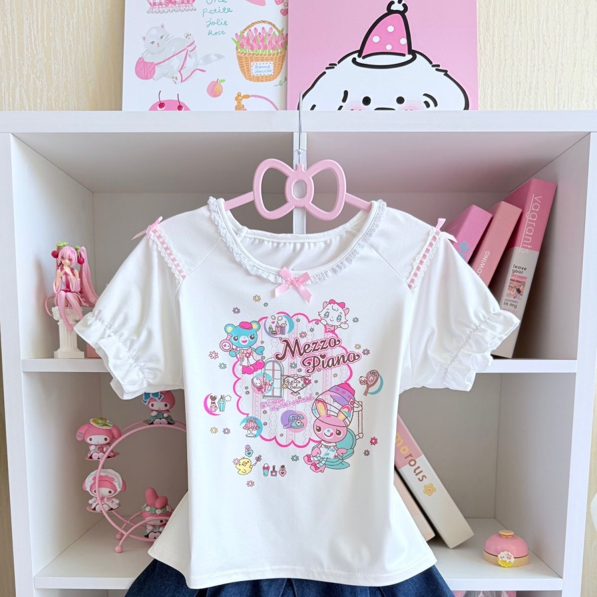 Japanese Sweet Skirt Sets Summ - đánh giá và giá Embroidery Cotton Shirt