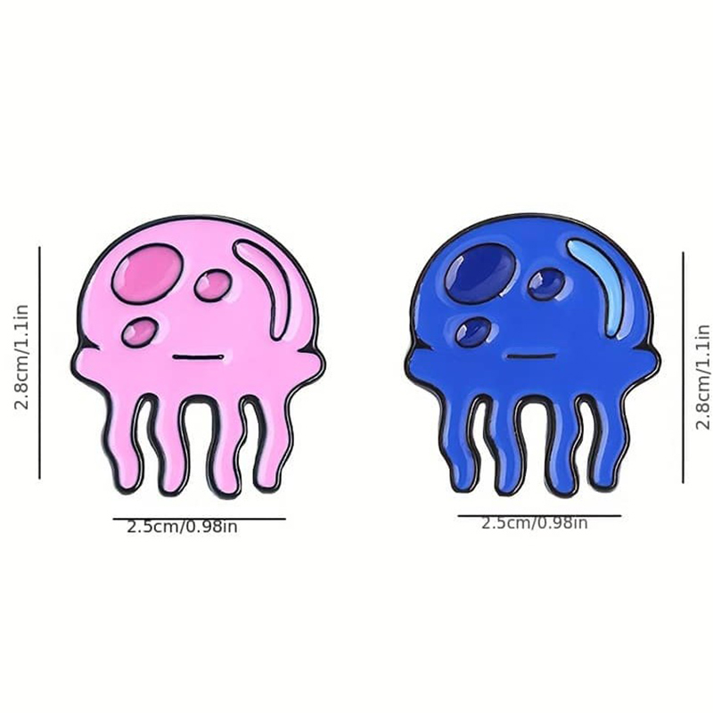 Kawaii Jellyfish Metal Badges  - đánh giá và giá Embroidery Fish
