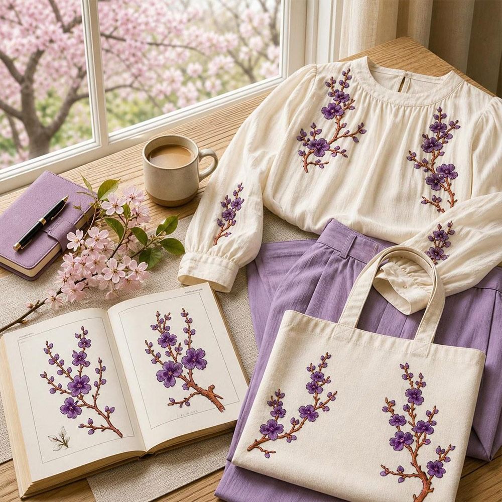 DIY Cherry Blossom Iron On Pat - đánh giá và giá Embroidery Patches