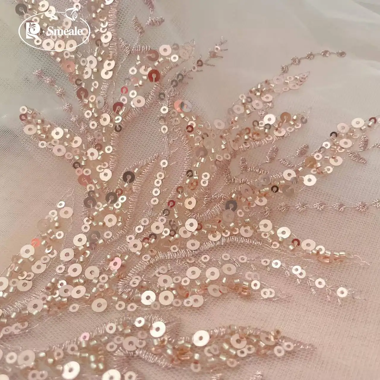 5Pair-2Pair.Rose Gold Sequin T - đánh giá và giá Embroidery Gold