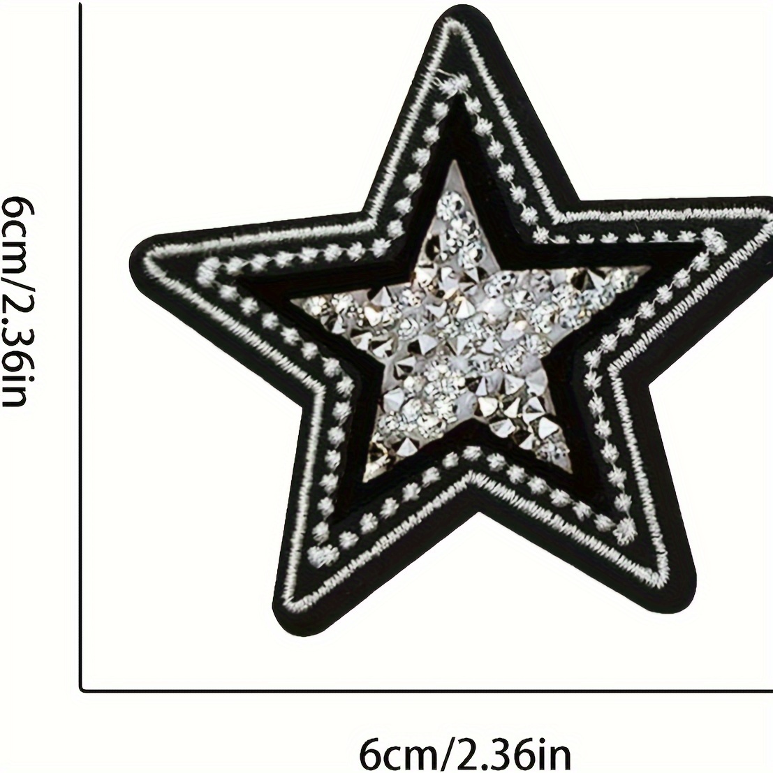 5 PCS Black and White Twinkle  - đánh giá và giá Embroidery On Jeans
