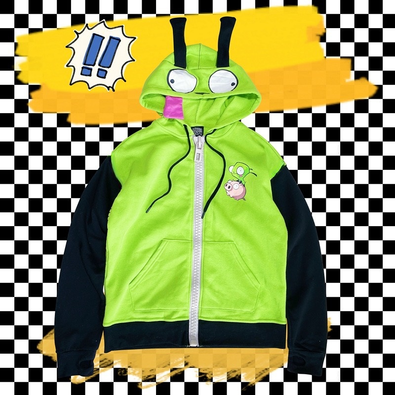 Anime Kẻ Xâm Lược ZIM Trang Ph - đánh giá và giá Embroidery Zip Up Hoodie