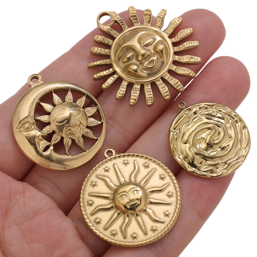 5pcs PVD Gold Charms Stainless - đánh giá và giá Embroidery Gold