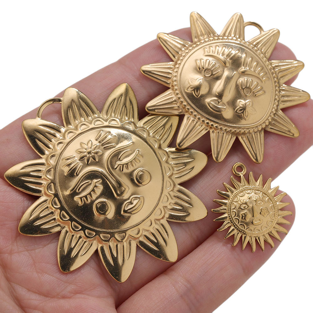 5pcs PVD Gold Charms Stainless - đánh giá và giá Embroidery Gold