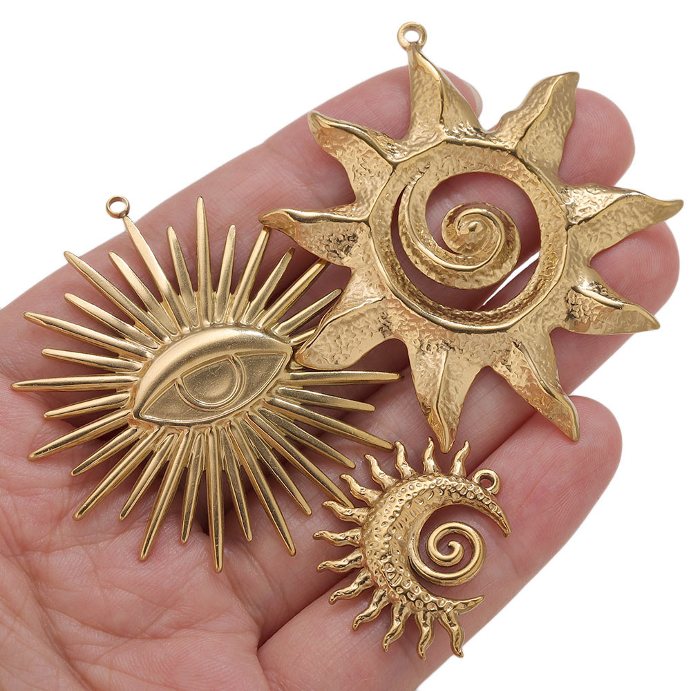 5pcs PVD Gold Charms Stainless - đánh giá và giá Embroidery Gold
