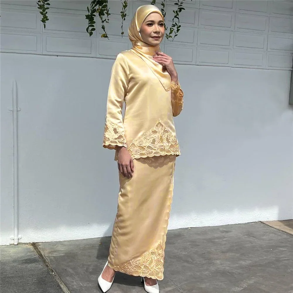 Fashion Women Two Pieces Abaya - đánh giá và giá Embroidery Baju
