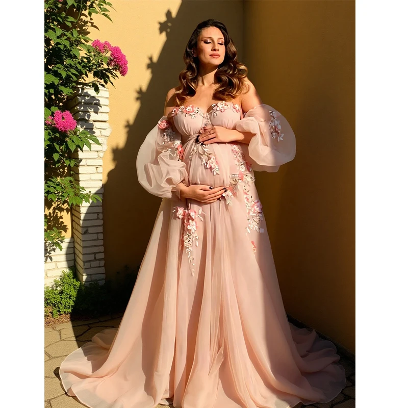 Hand-Finished Maternity Gown - - đánh giá và giá Embroidery Jersey