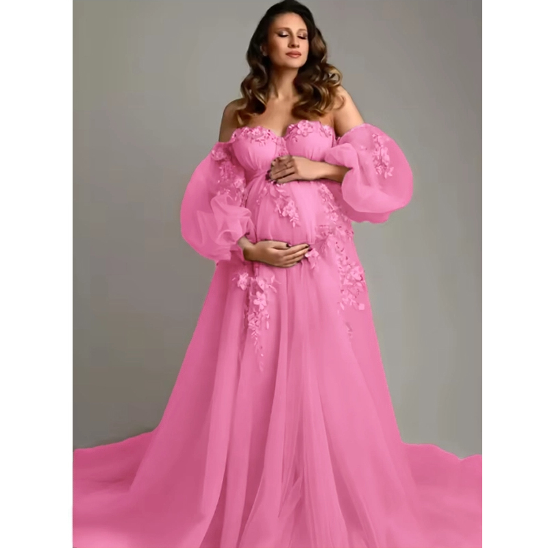Hand-Finished Maternity Gown - - đánh giá và giá Embroidery Jersey