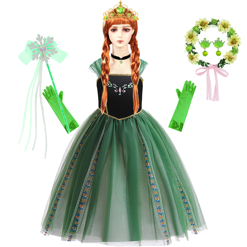 Dress For Anna Cosplay Princes - đánh giá và giá Embroidery Jersey