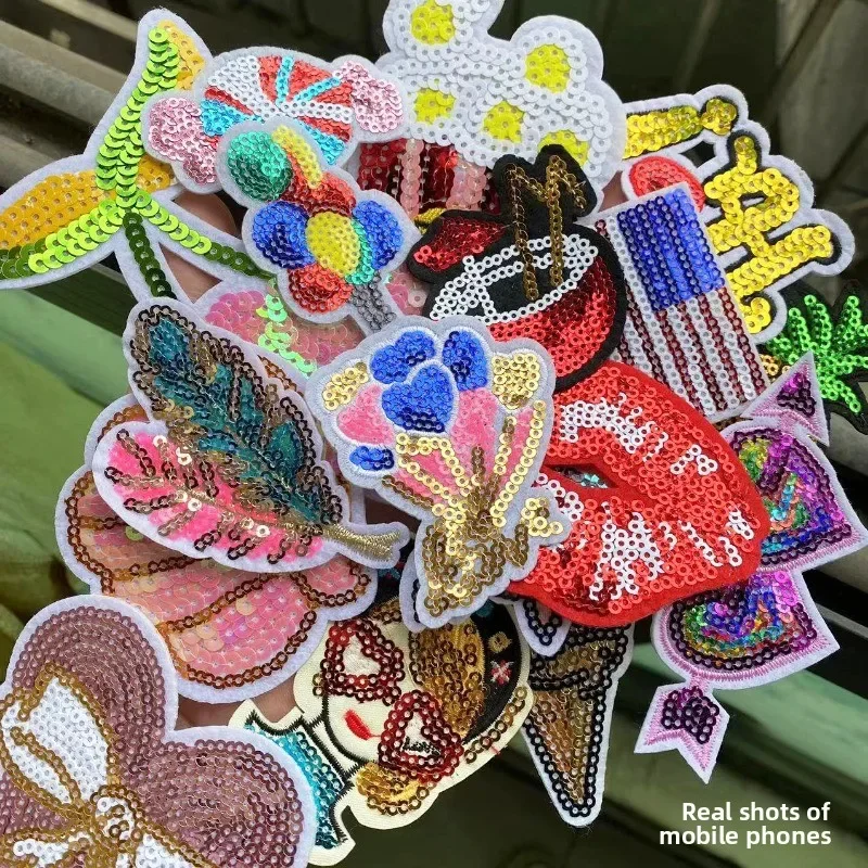 Colorful Sequin Embroidery Pat - đánh giá và giá Embroidery Lips