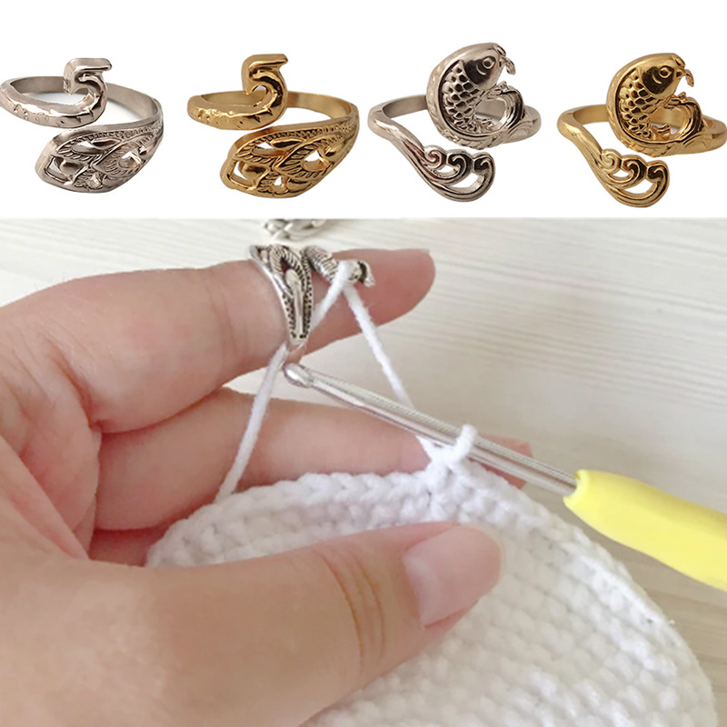 Ring Knitting Loop Crochet Too - đánh giá và giá Embroidery Fish