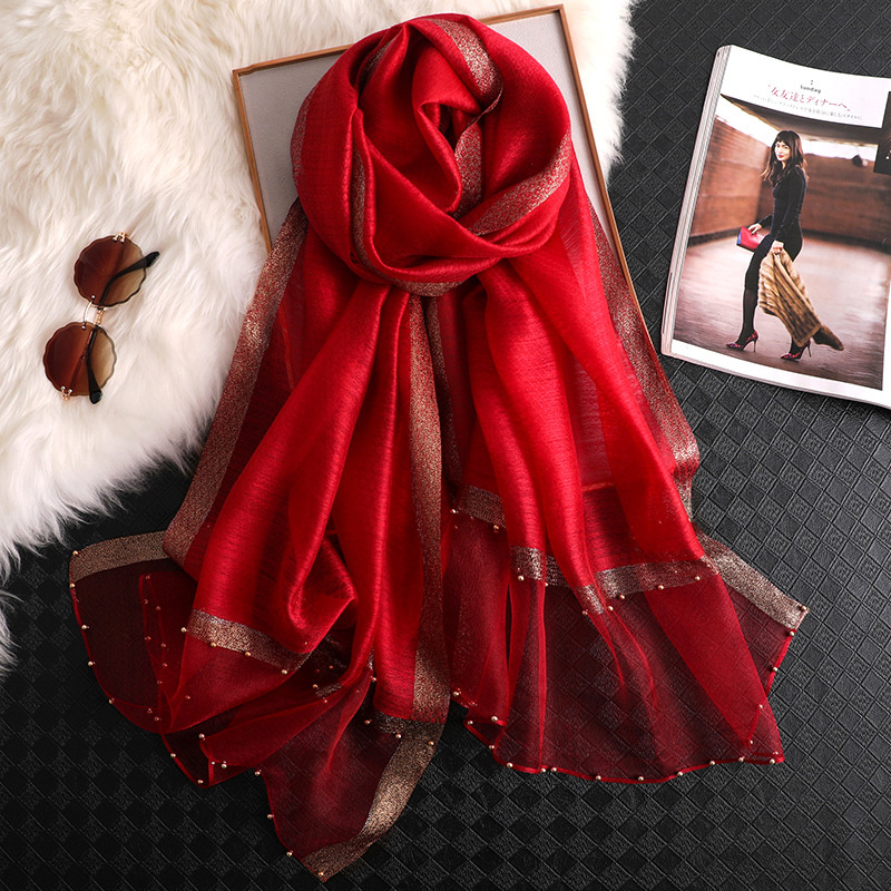 2024 Luxury 100% Silk Shawl Sc - đánh giá và giá Embroidery Hijab