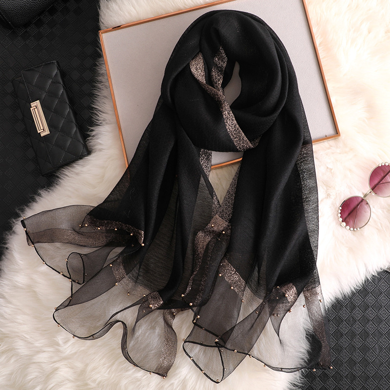 2024 Luxury 100% Silk Shawl Sc - đánh giá và giá Embroidery Hijab