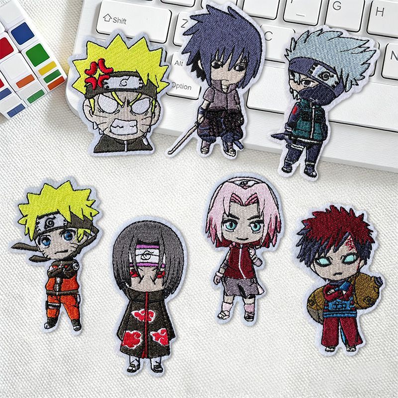 Naruto fashion fabric patch, c - đánh giá và giá Embroidery Patches