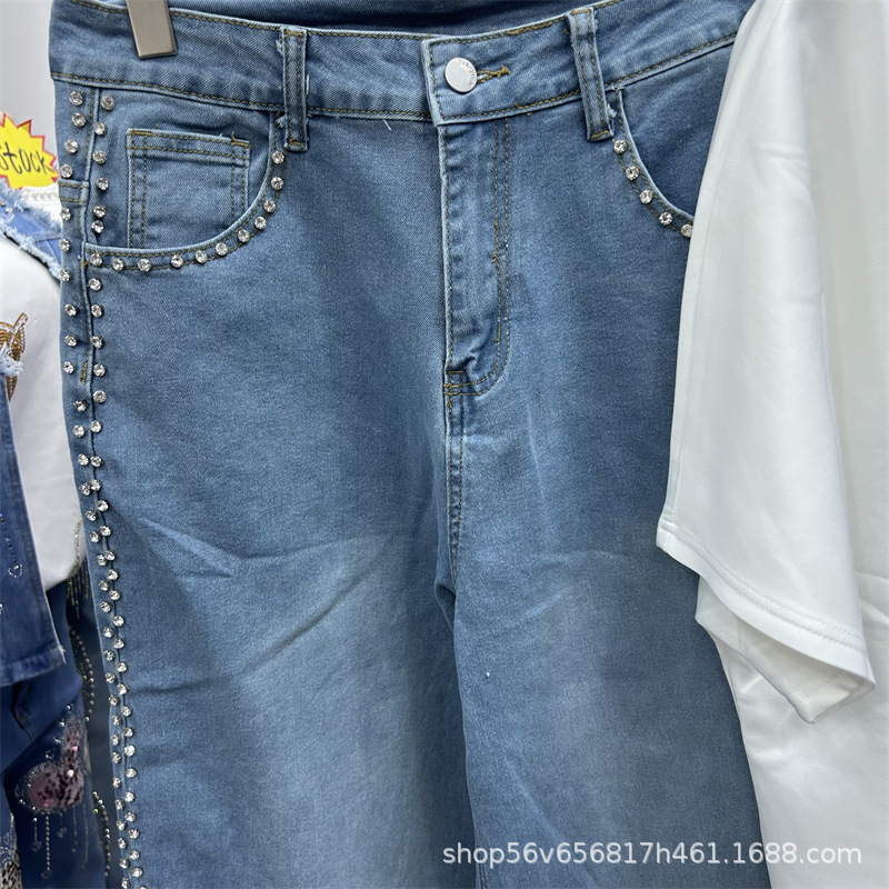 New Spring Summer Loose Women  - đánh giá và giá Embroidery On Jeans