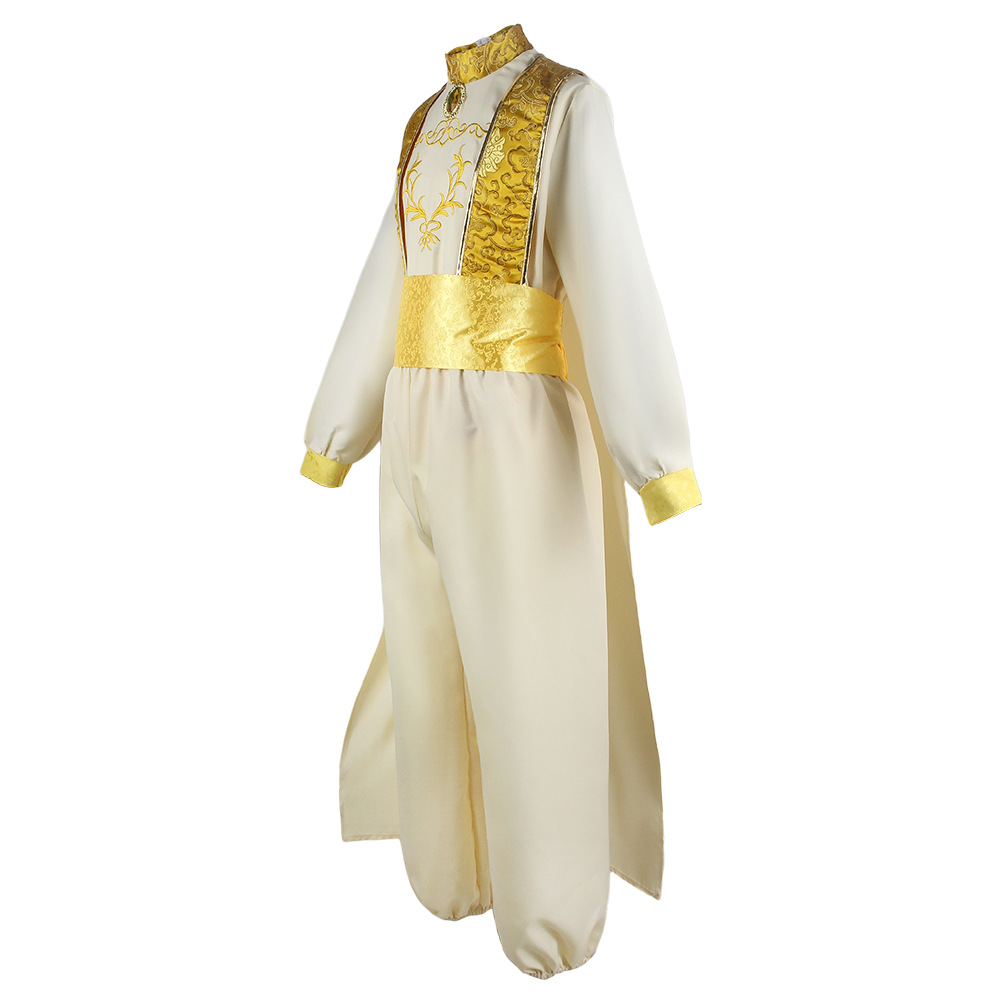 Adult Aladdin Cosplay Costume  - đánh giá và giá Embroidery Gold