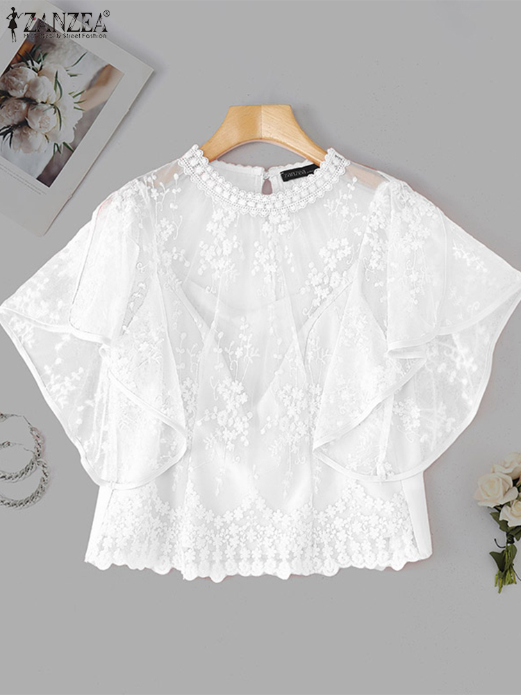 ZANZEA Women Embroidery Blouse - đánh giá và giá Embroidery Jersey