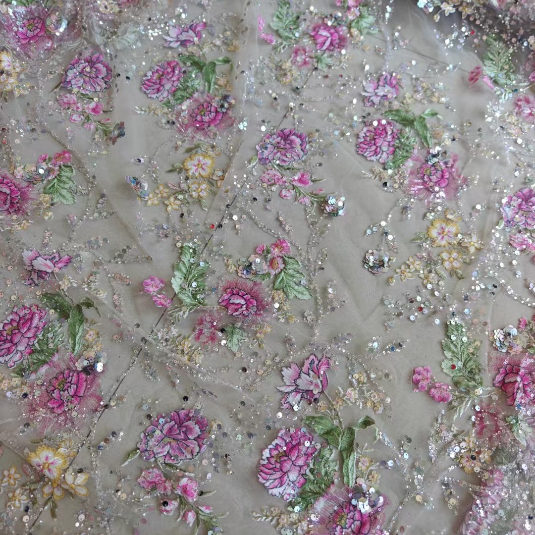 1M 120Cm Wide Luxury Beaded La - đánh giá và giá Embroidery Jersey
