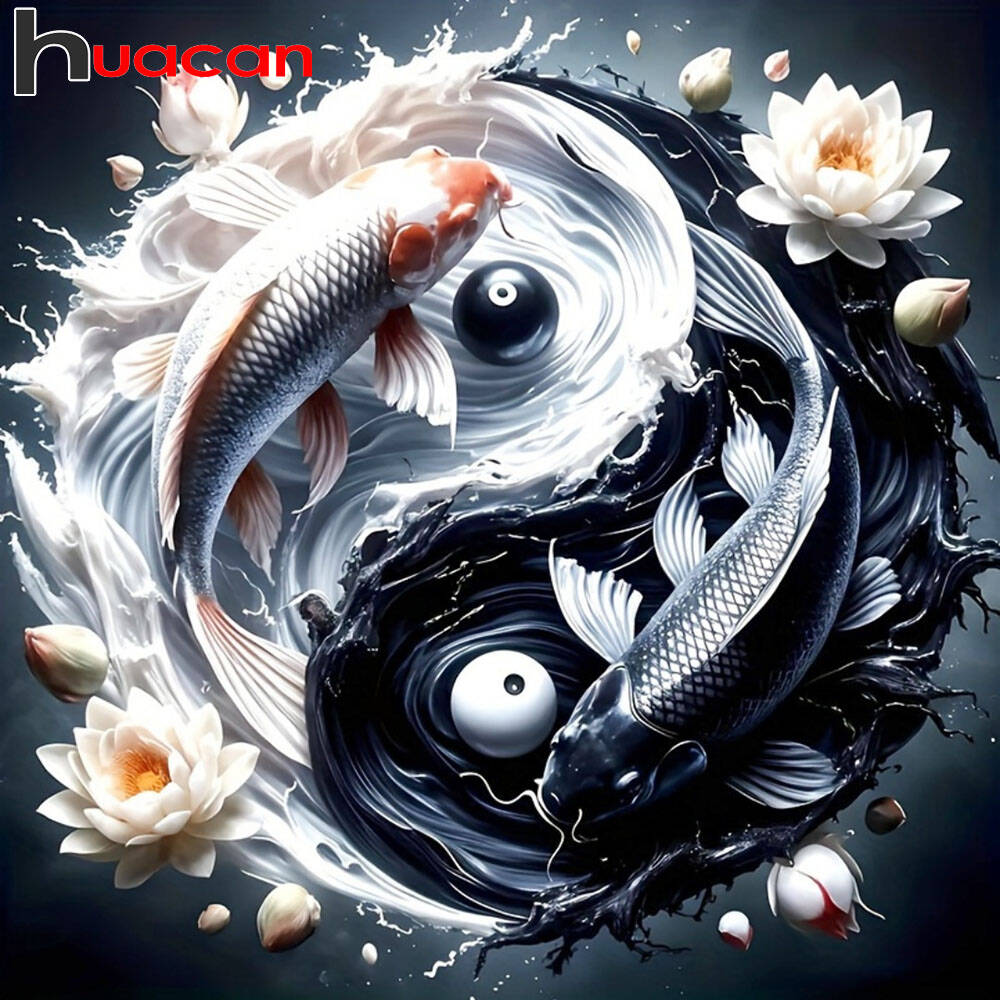 Huacan New Diamond Painting Fi - đánh giá và giá Embroidery Fish