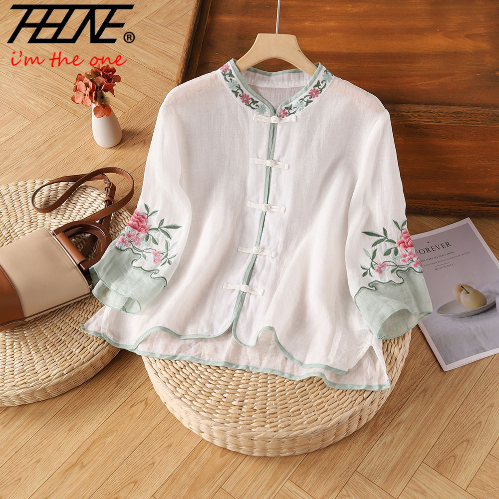 THHONE Embroidery Blouse Shirt - đánh giá và giá Embroidery Baju