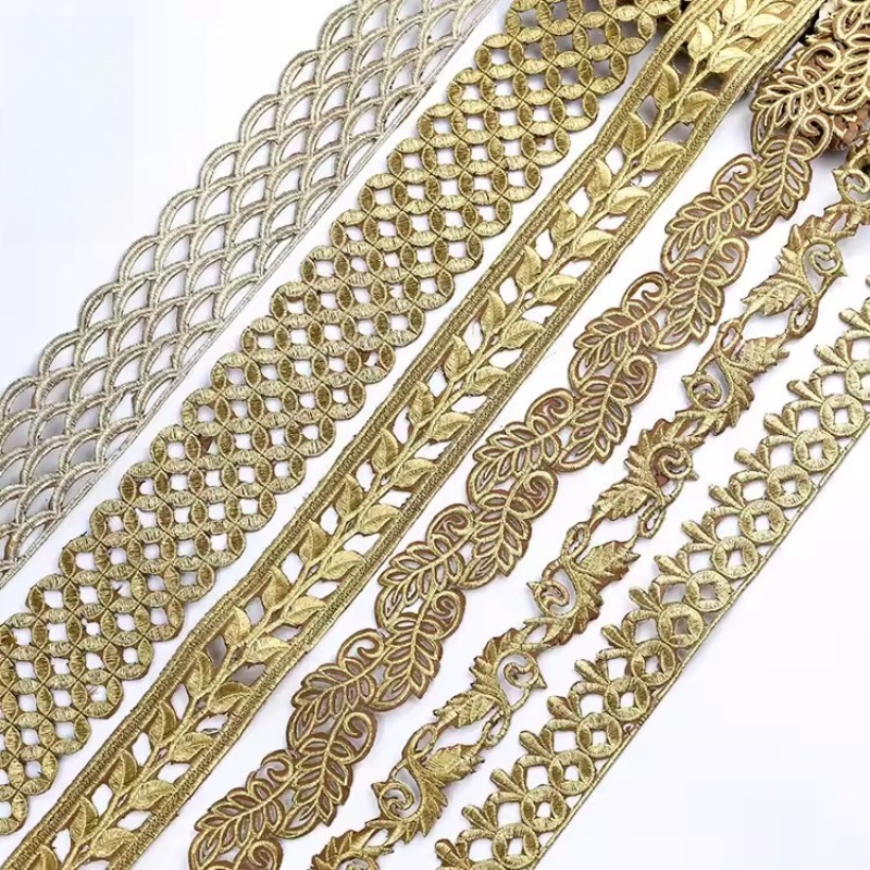 New Exquisite Light Gold Silve - đánh giá và giá Embroidery Gold