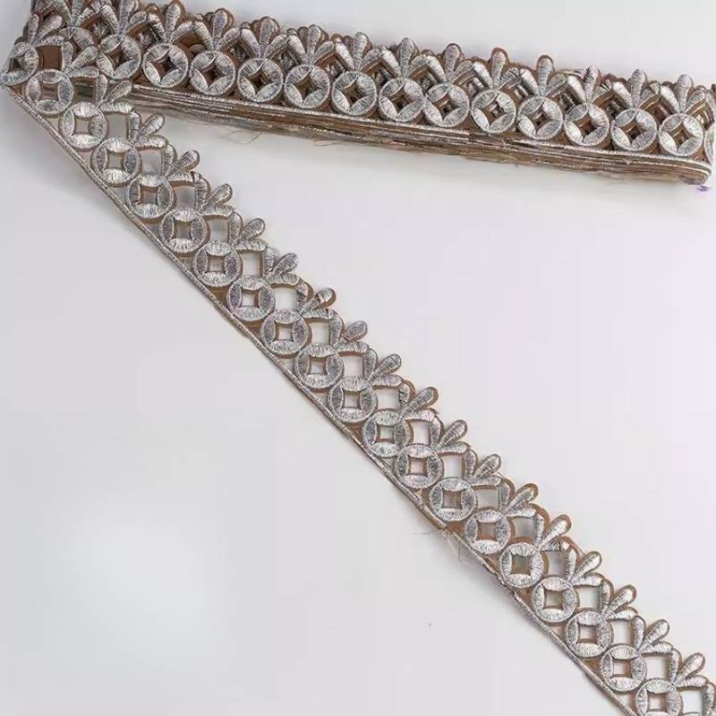 New Exquisite Light Gold Silve - đánh giá và giá Embroidery Gold