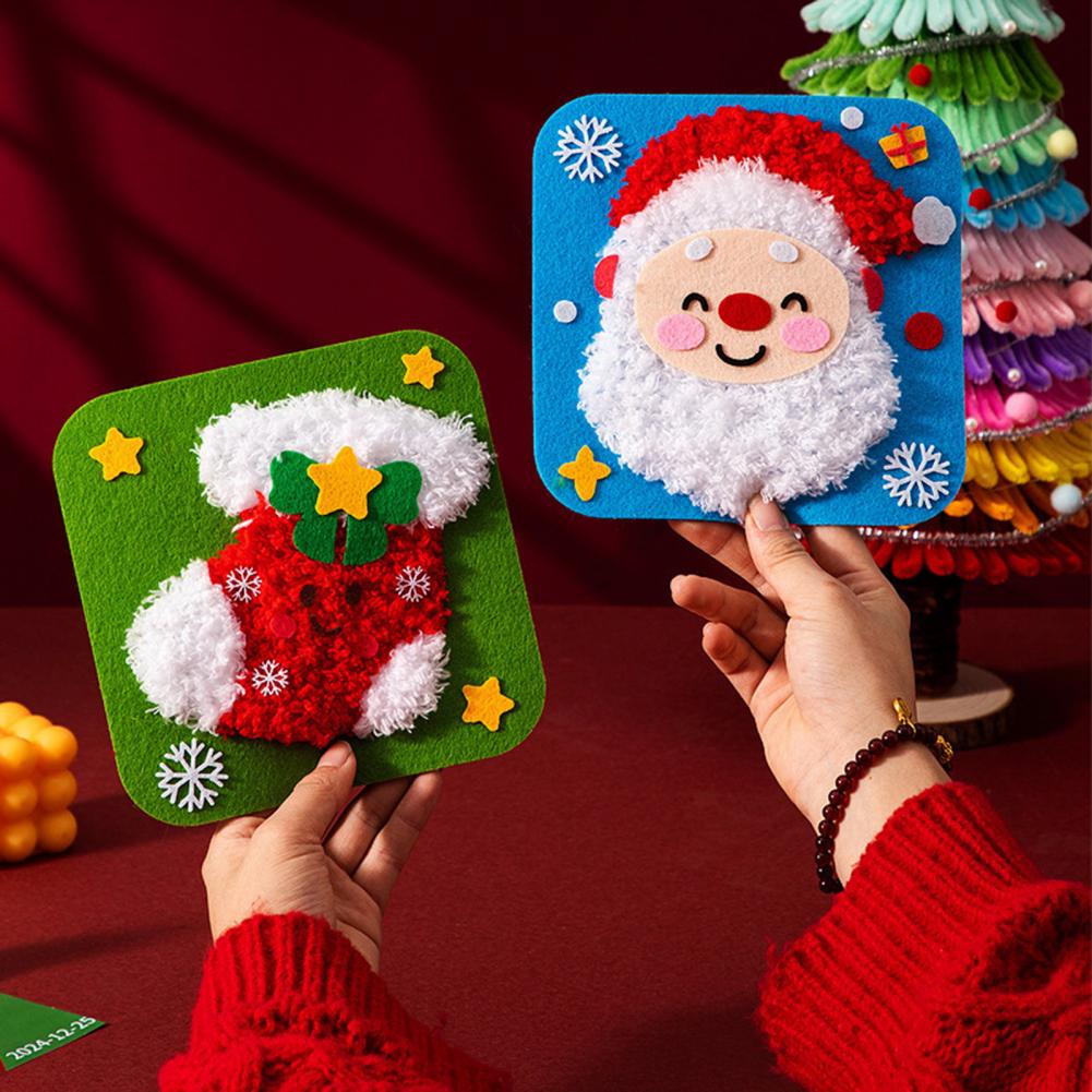 20cm DIY Christmas Embroidery  - đánh giá và giá Embroidery Xmas Stocking