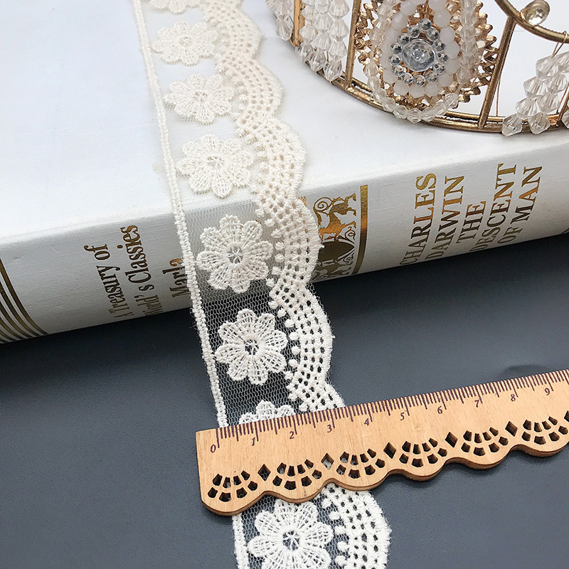3 Thước/Nhiều Thêu Trắng Be Re - đánh giá và giá Embroidery Jersey