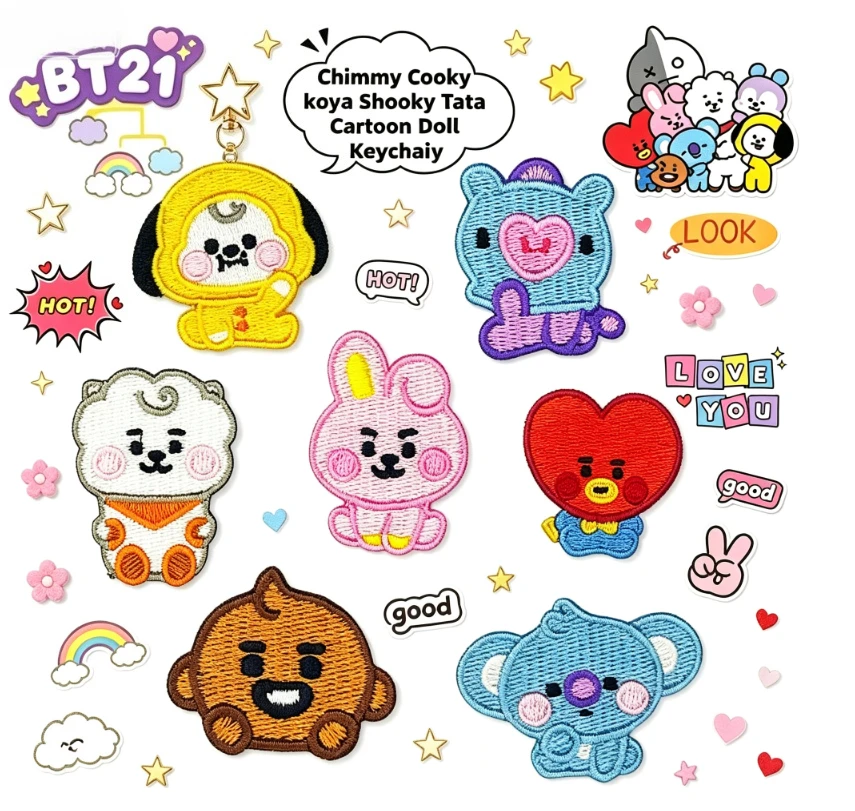 LINE FRIENDS BT21 All Characte - đánh giá và giá Embroidery Patches