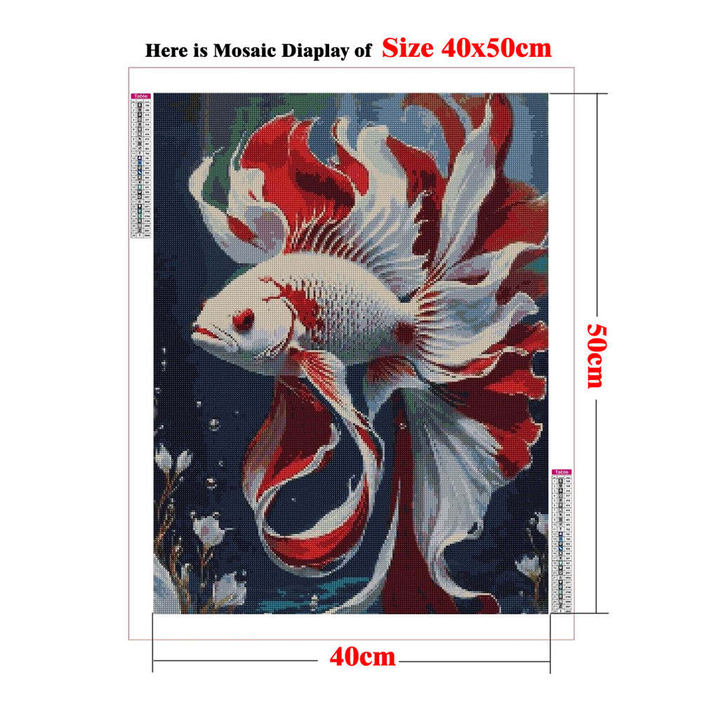 Fighting Fish Painting Betta F - đánh giá và giá Embroidery Fish